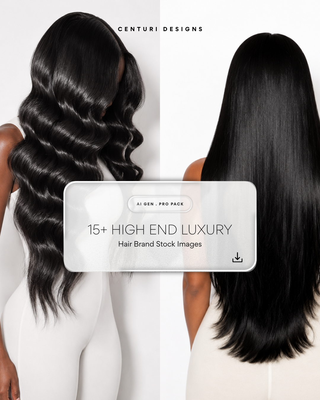 High-end Luxury Pro Gen. Hair Brand Stock Images